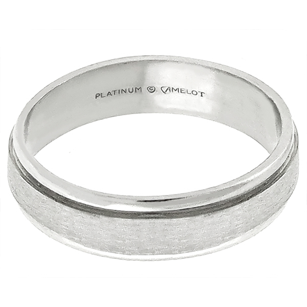 Camelot Platinum Wedding Band