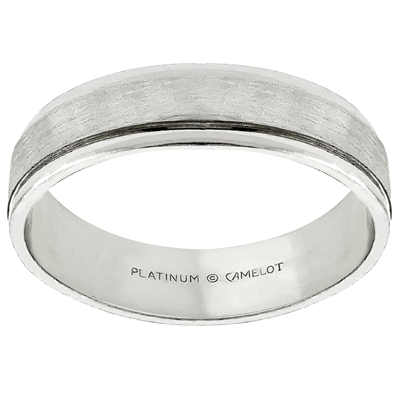 Camelot Platinum Wedding Band