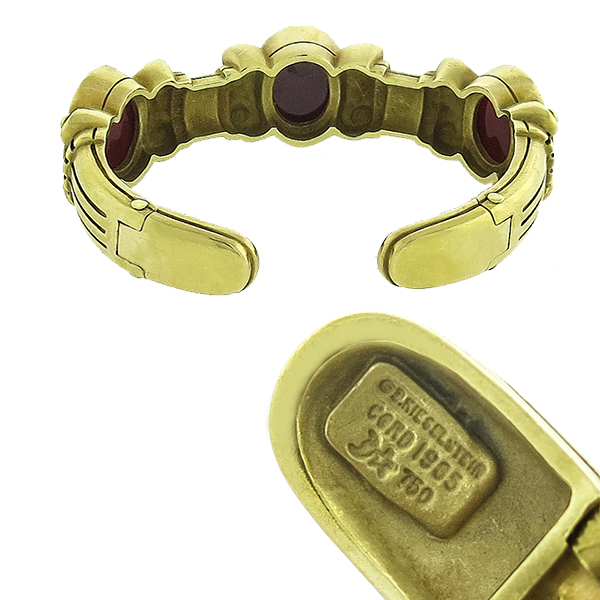 B Kieselstein-Cord Intaglia Gold Cuff 