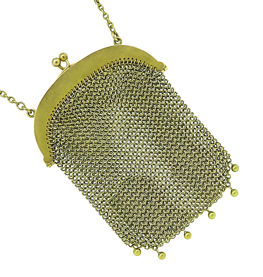 Victorian Gold Mesh Purse