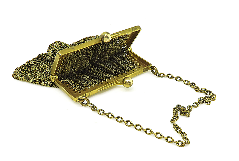 Antique Gold Mesh Purse