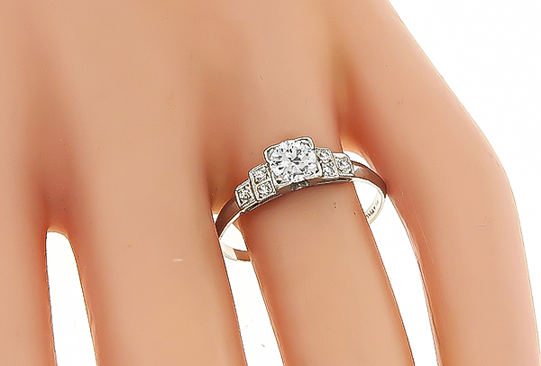 Vintage 0.45ct Diamond Engagement Ring