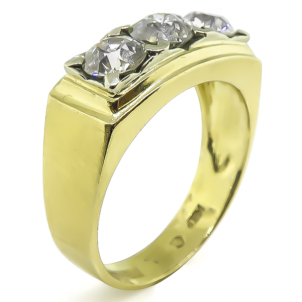 Estate 1.90ct Diamond Gold Ring