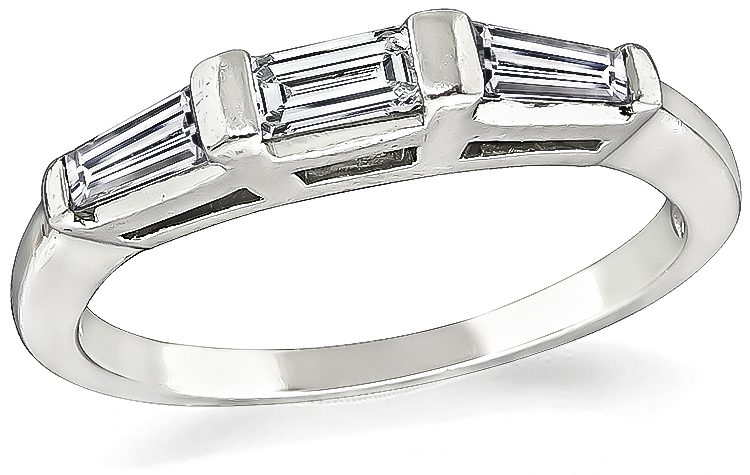 Estate 0.25ct Diamond Wedding Band