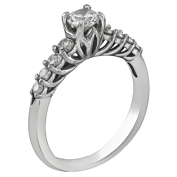 Estate 0.40ct Diamond Engagement Ring