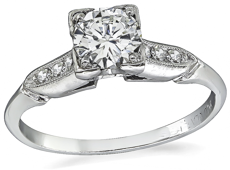 1920s 0.45ct Diamond Engagement Ring