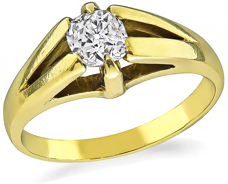 Estate 0.45ct Diamond Engagement Ring