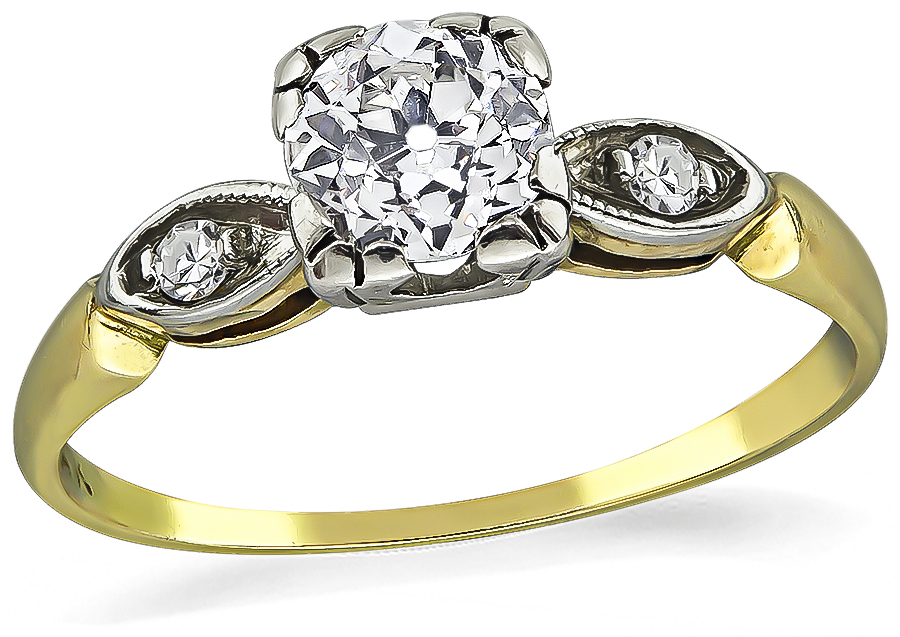 14k Gold Diamond  Engagement Ring