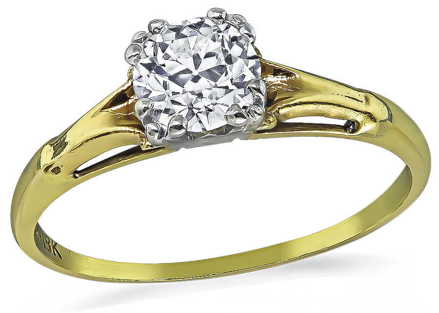 Estate 0.50ct Diamond Engagement Ring