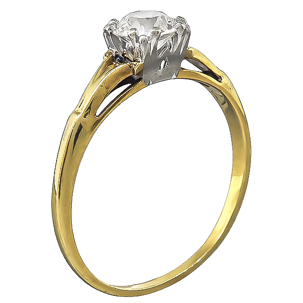 Estate 0.50ct Diamond Engagement Ring