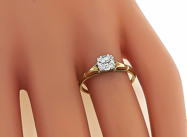 Estate 0.50ct Diamond Engagement Ring