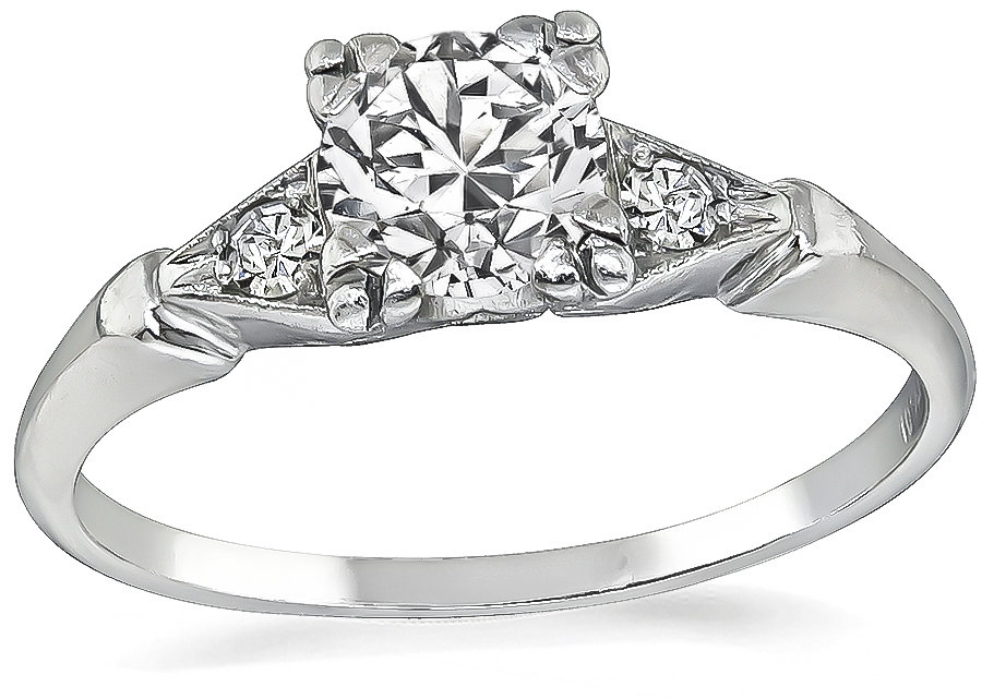 Estate 0.50ct Diamond Engagement Ring