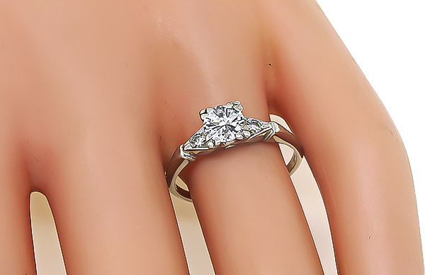 Estate 0.50ct Diamond Engagement Ring