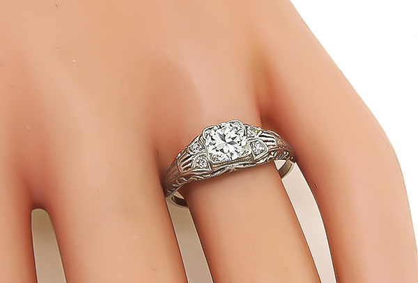 Vintage 0.55ct Diamond Engagement Ring