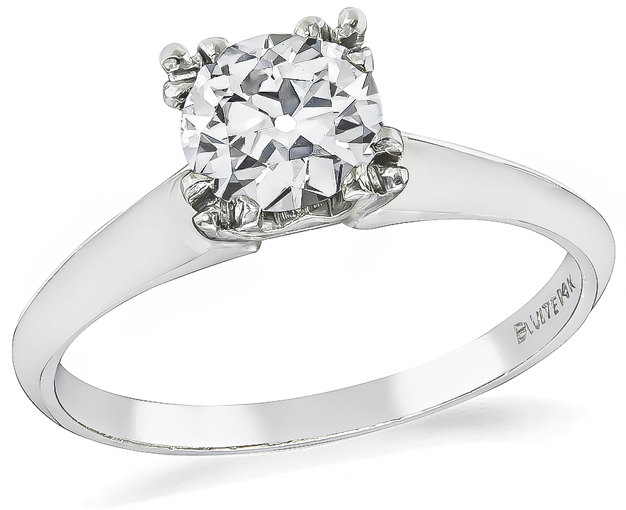 Estate 0.60ct Diamond Solitaire Engagement Ring