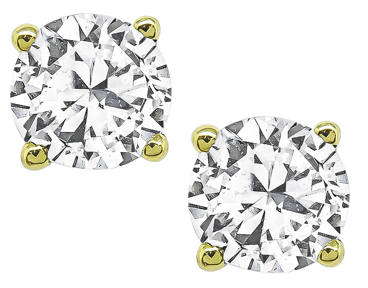 Estate 0.60ct Diamond Stud Earrings