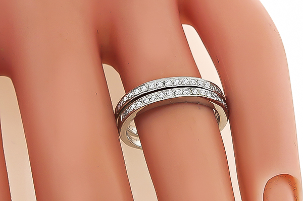 Estate 0.60ct Diamond Wedding Band Set