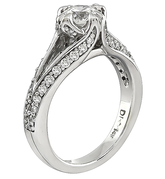 Estate 0.65ct Diamond Engagement Ring