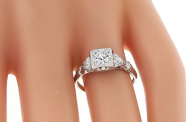Vintage 0.60ct Diamond Engagement Ring