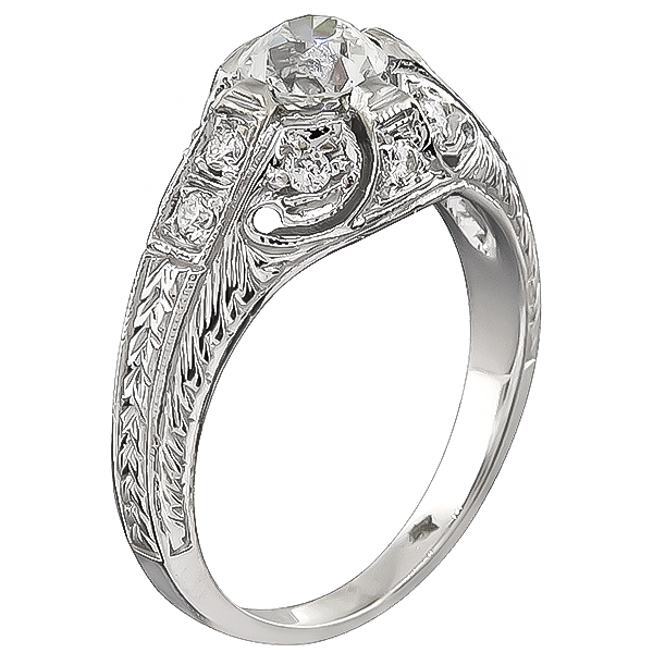 Estate 0.66ct Diamond Engagement Ring