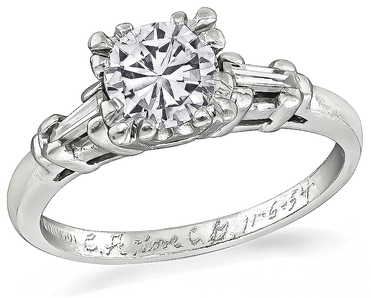 Vintage 0.70ct Diamond Engagement Ring