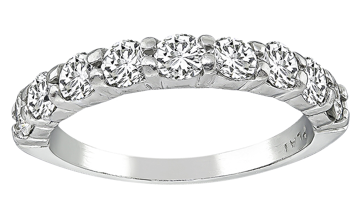 Estate 0.70ct Diamond Wedding Band