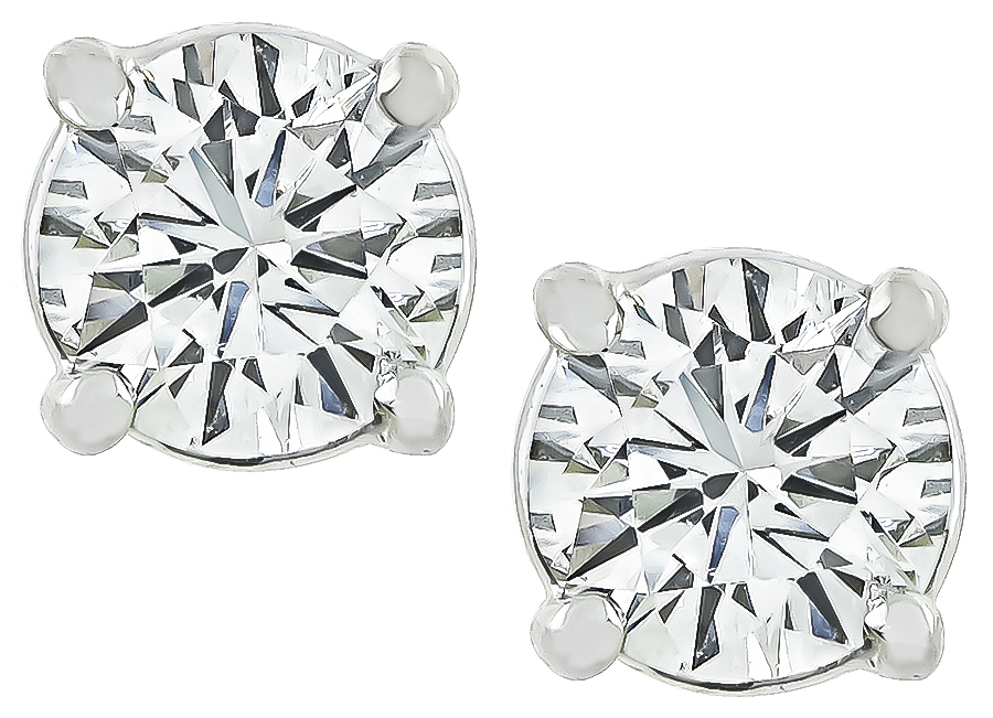 Estate 0.75ct Diamond Stud Earrings