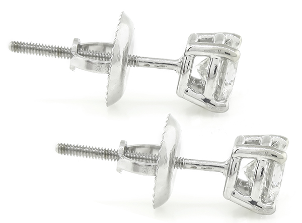 Estate 0.75ct Diamond Stud Earrings