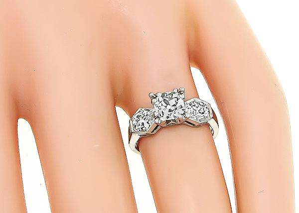 Vintage 0.80ct Diamond Engagement Ring