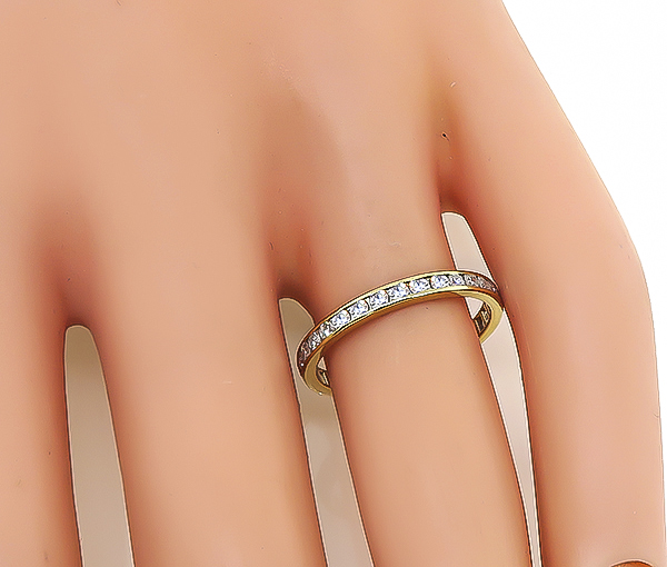 Estate 0.90ct Diamond Eternity Wedding Band