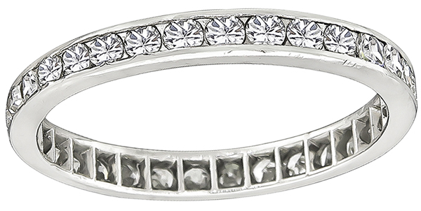 Estate 0.90ct Diamond Eternity Wedding Band