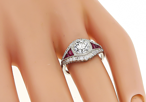 Estate 0.91ct Diamond Engagement Ring
