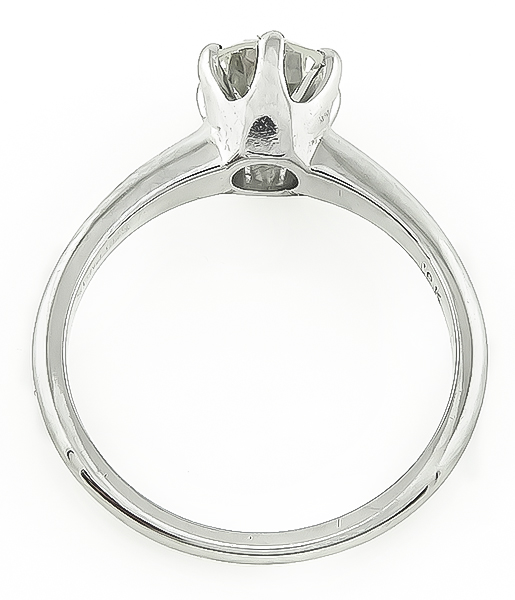 Estate 0.98ct Diamond Solitaire Engagement Ring