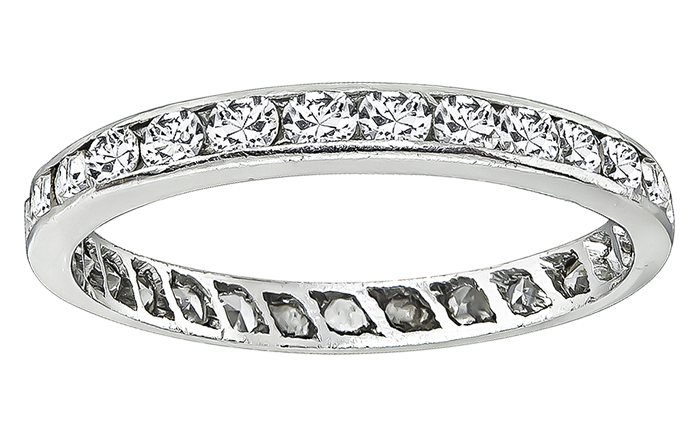 Estate 1.00ct Diamond Eternity Wedding Band