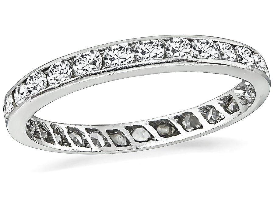 Estate 1.00ct Diamond Eternity Wedding Band