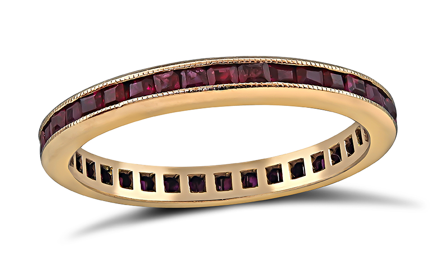 Estate 1.00ct Ruby Eternity Wedding Band