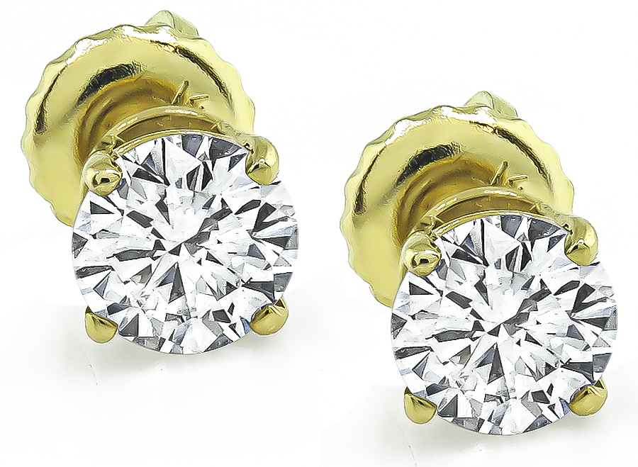Estate 1.01ct Diamond Stud Earrings