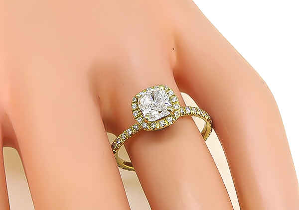 Estate EGL Certified 1.04ct Diamond Engagement Ring