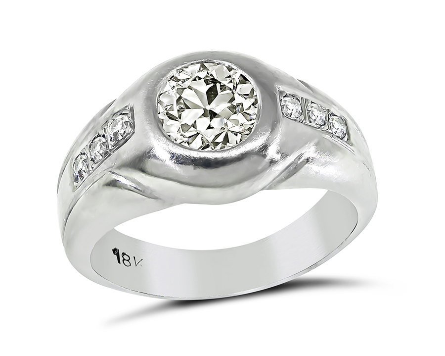 Estate 1.06ct Diamond Men's Ring