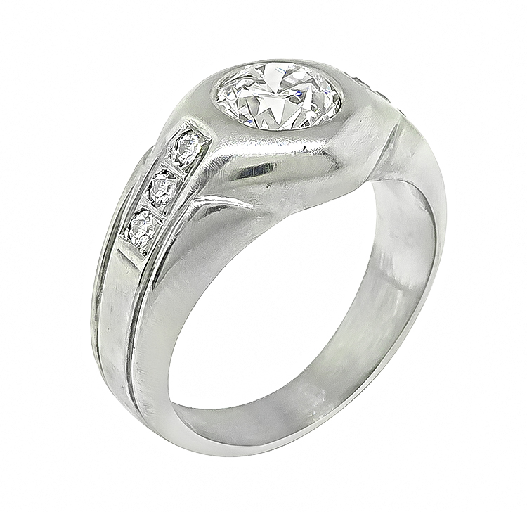 Estate 1.06ct Diamond Men's Ring