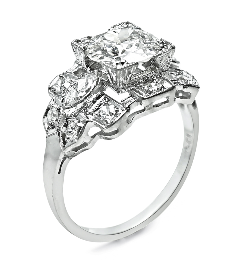 Estate 1.09ct Diamond Engagement Ring