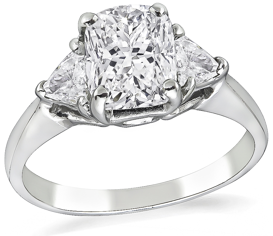 Estate GIA Certified 1.19ct Diamond Engagement Ring