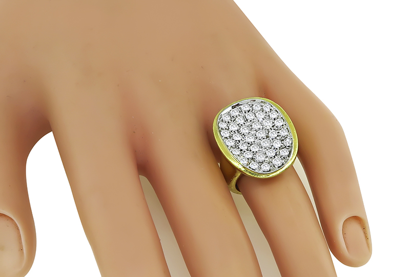 Estate 1.40ct Diamond Gold Ring