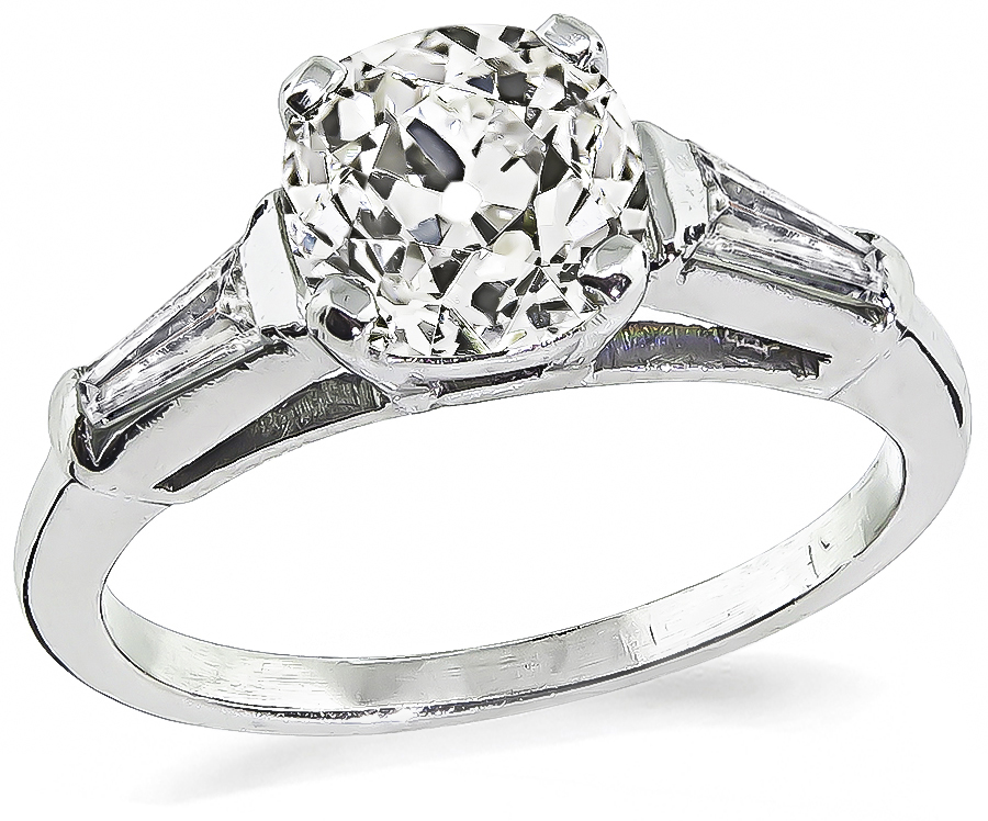 Estate 1.41ct Diamond Engagement Ring