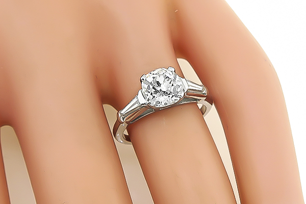 Estate 1.41ct Diamond Engagement Ring