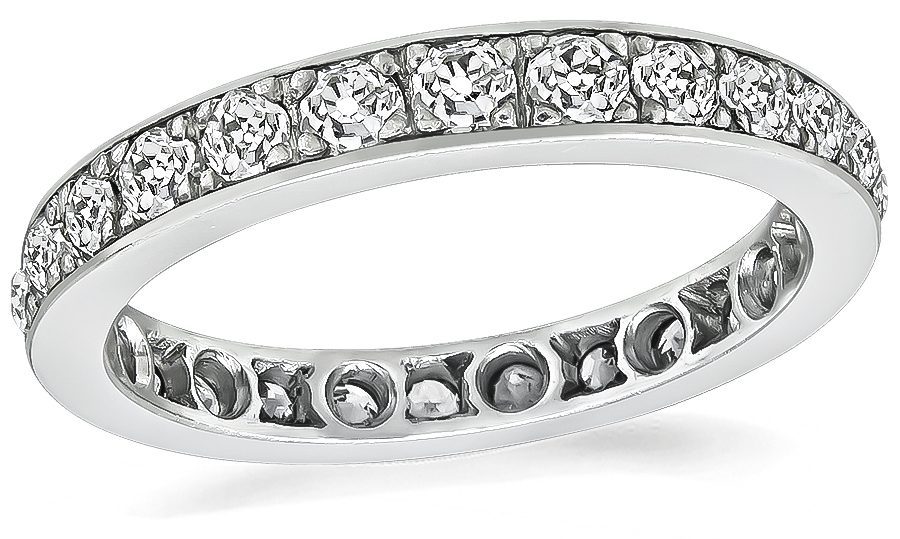 Estate 1.50ct Diamond Eternity Wedding Band