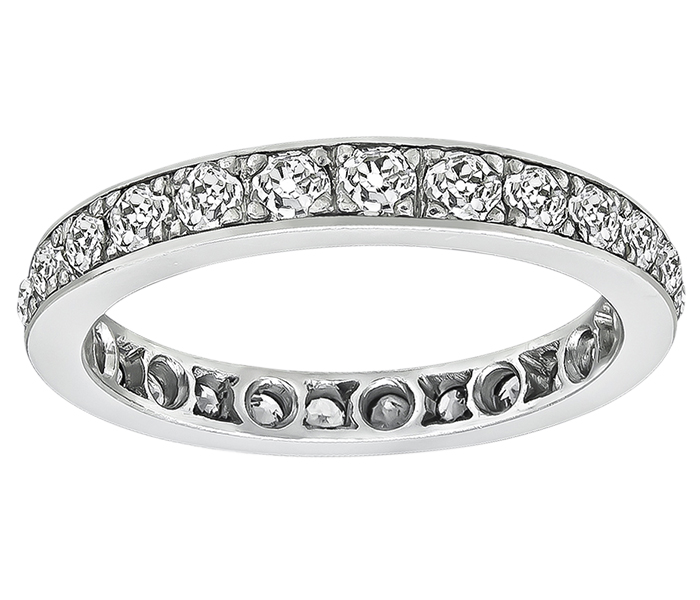 Estate 1.50ct Diamond Eternity Wedding Band