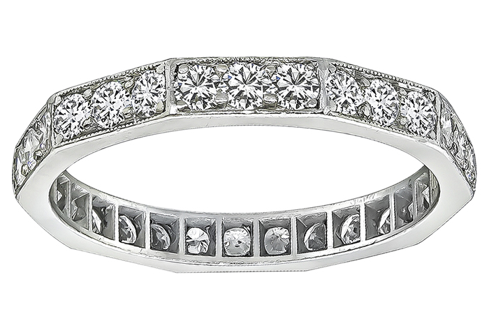 Estate 1.50ct Diamond Eternity Wedding Band