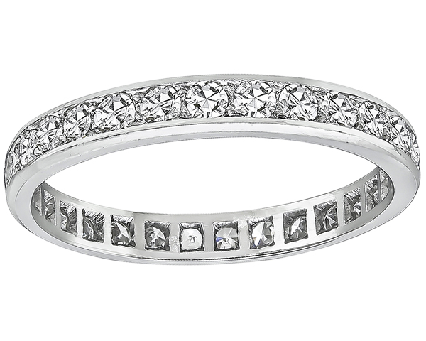 Estate 1.50ct Diamond Eternity Wedding Band