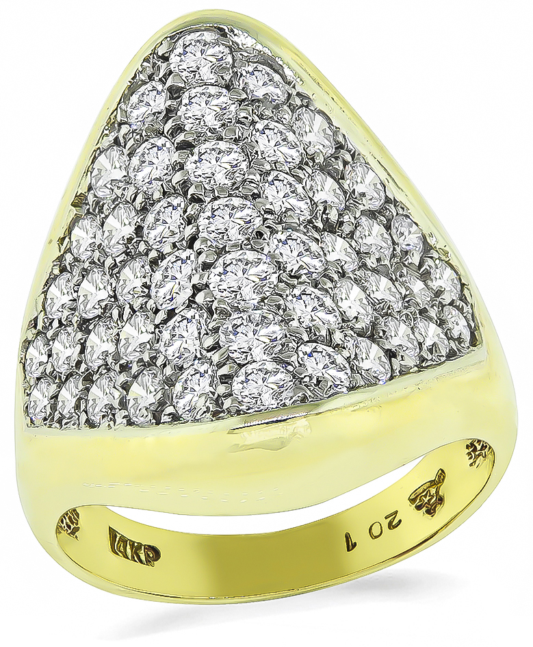 Estate 1.50ct Diamond Gold Ring
